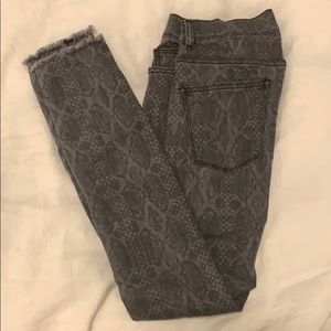 DL1961 snakeskin jeans